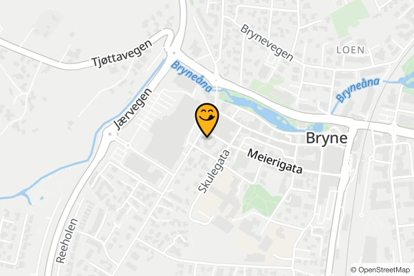 Kart over Dolly Dimples Bryne i Meierigata 28, 4340 Bryne